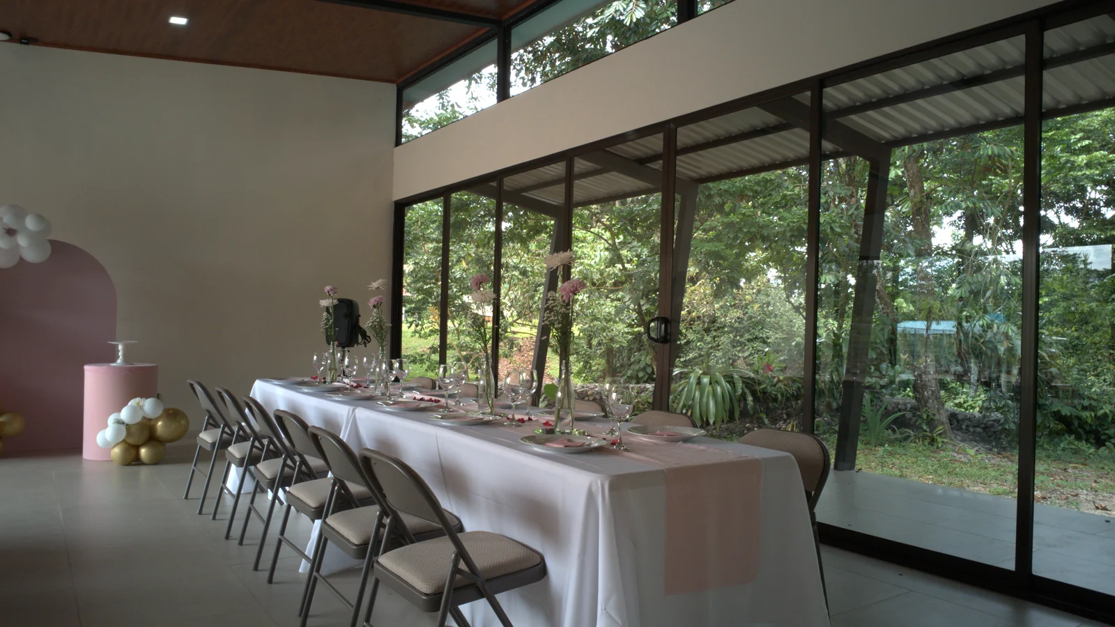 Salón Ágora montado para un evento